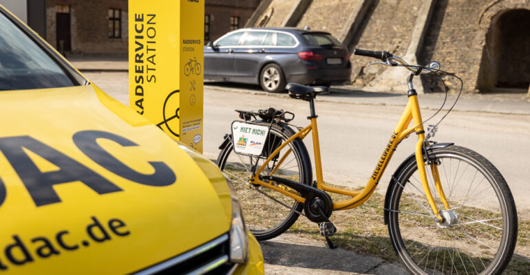 ADAC Radservicestation im Ziegeleipark Mildenberg Foto: Anne Thamm